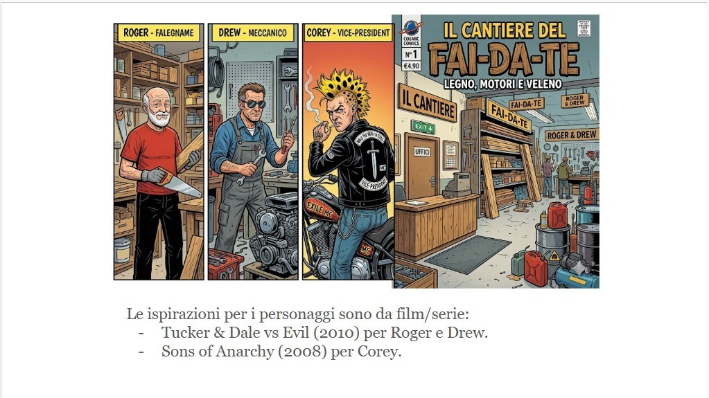 Elaborato a fumetti sviluppato durante la prima fase di Unbox Your Talent